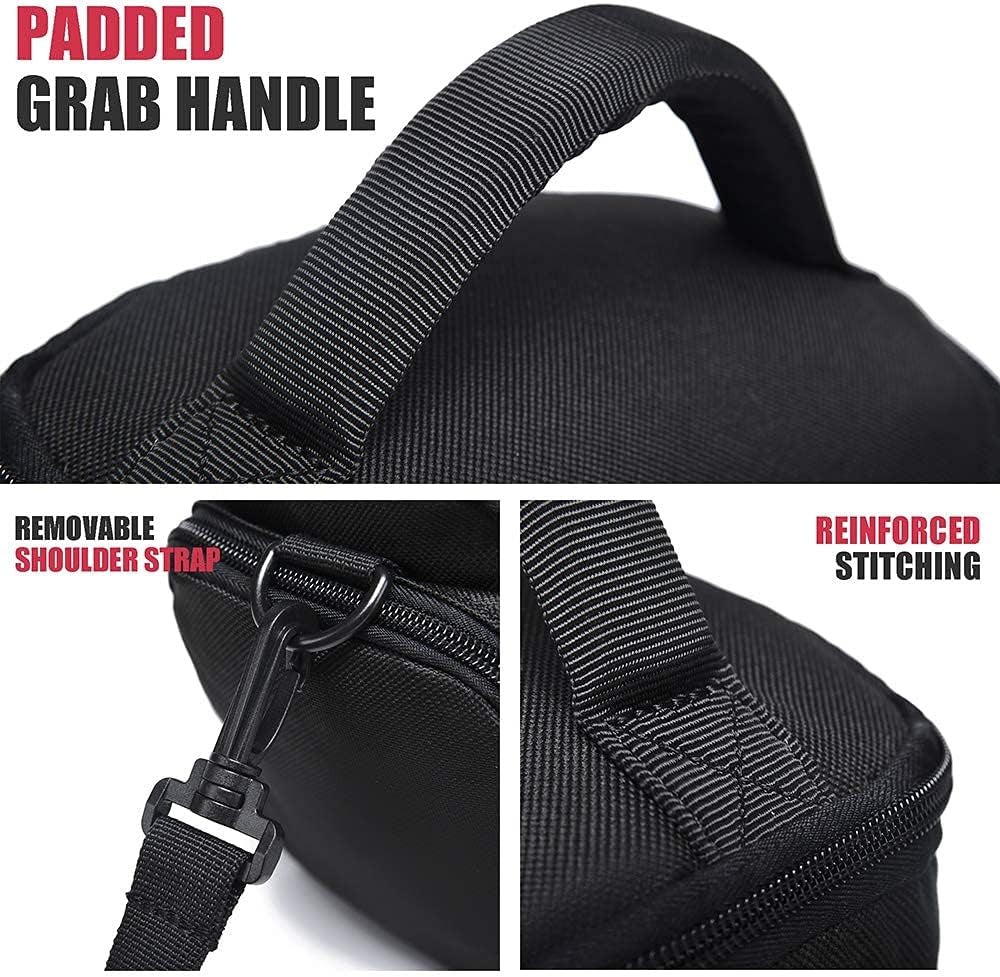 Cwatcun Single Shoulder Crossbody Compact Camera Bag Case Compatible for Canon Nikon Sony SLR DSLR Mirrorless Cameras and Lenses Waterproof Black