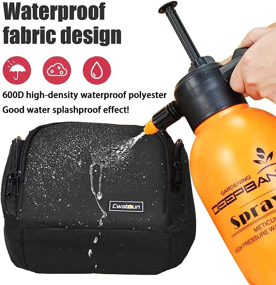 Cwatcun Single Shoulder Crossbody Compact Camera Bag Case Compatible for Canon Nikon Sony SLR DSLR Mirrorless Cameras and Lenses Waterproof Black