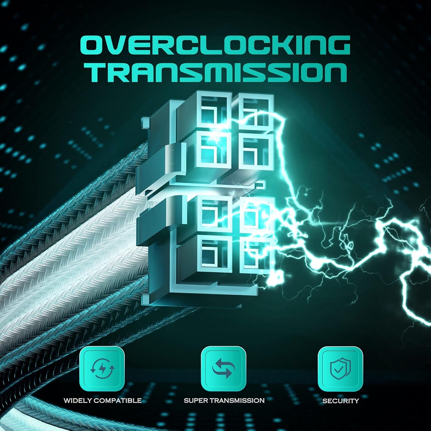 Asiahorse Power Supply Sleeved Cable, 16AWG PSU Cables Internal Power Supplies Extension Cables 1X24Pin/2X4+4 Eps/3X6+2 PCI-E, 30Cm Length with Comb (Dual EPS Black White)