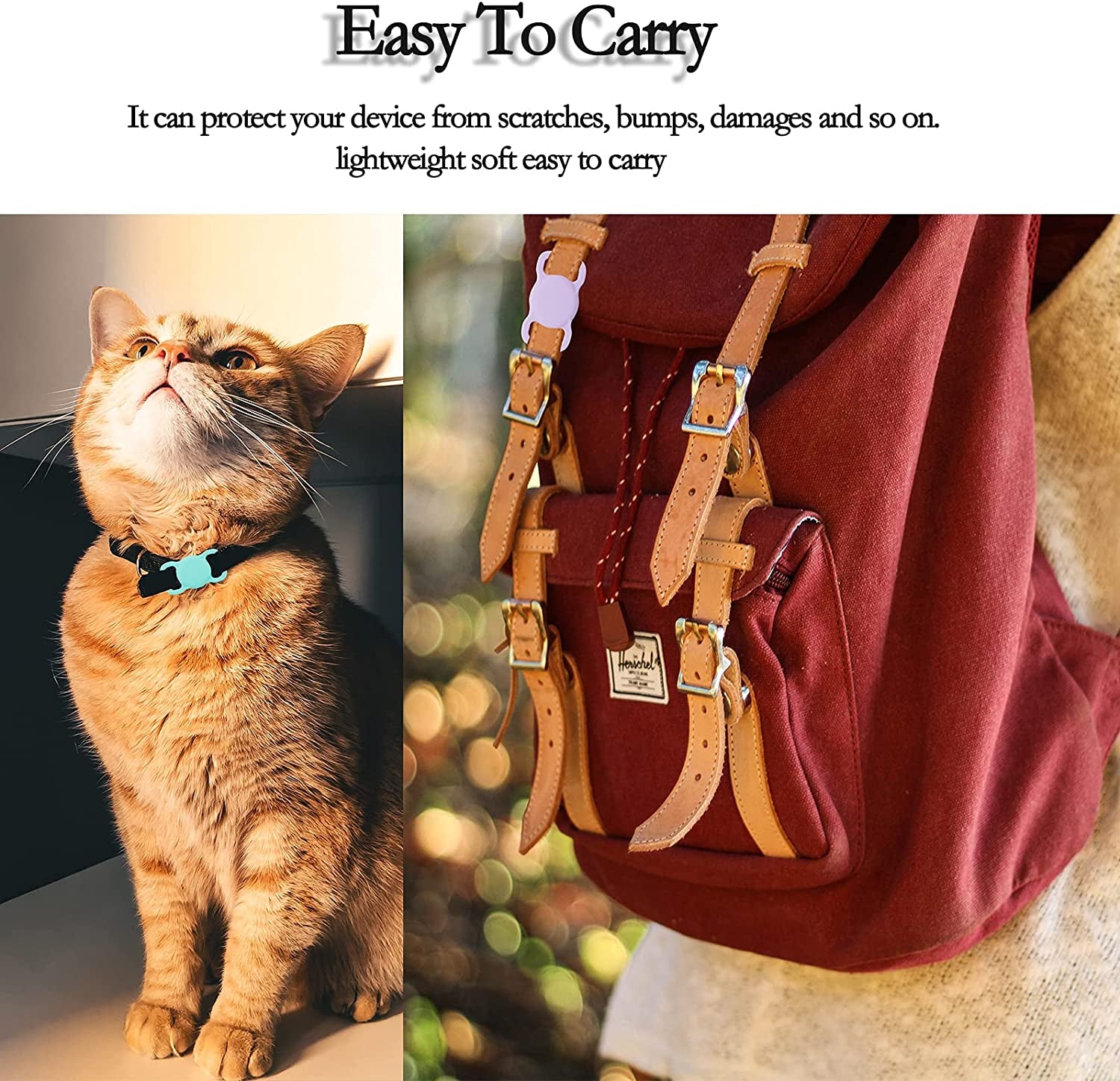 Silicone Protective Case for AirTag GPS Tracker - Lightweight, Soft, Anti-Scratch, and Anti-Lost Design for Dog and Cat Collar Accessories (Emerald Green, 1 Pack)